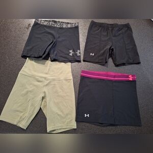 Womens lululemon athletica And Under Armour Compression Shorts Lot